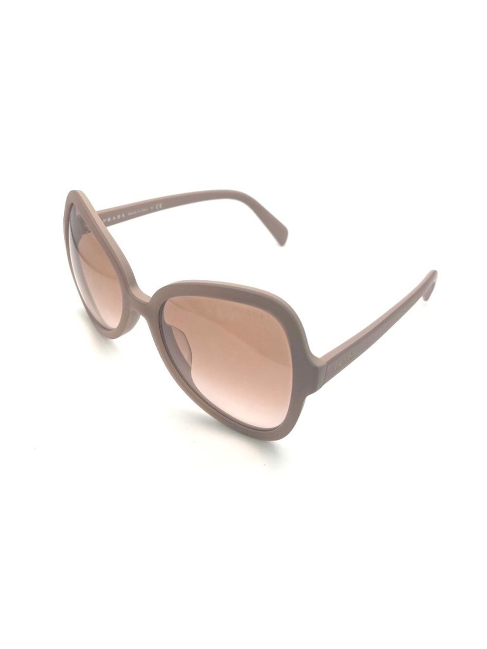Prada SPR 05S-F UFF-2F1 Matte Aluminum Pink / Pink Brown Gradient Lenses